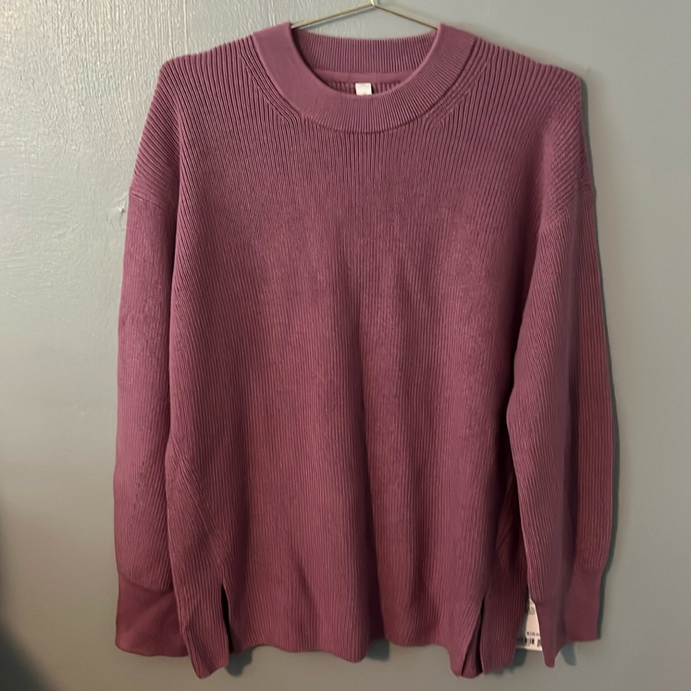 lululemon athletica Purple Crew Neck Sweater